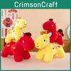Traditional Red Foxtrot Horse Plush Toy For New Year Celebration And Gift Giving