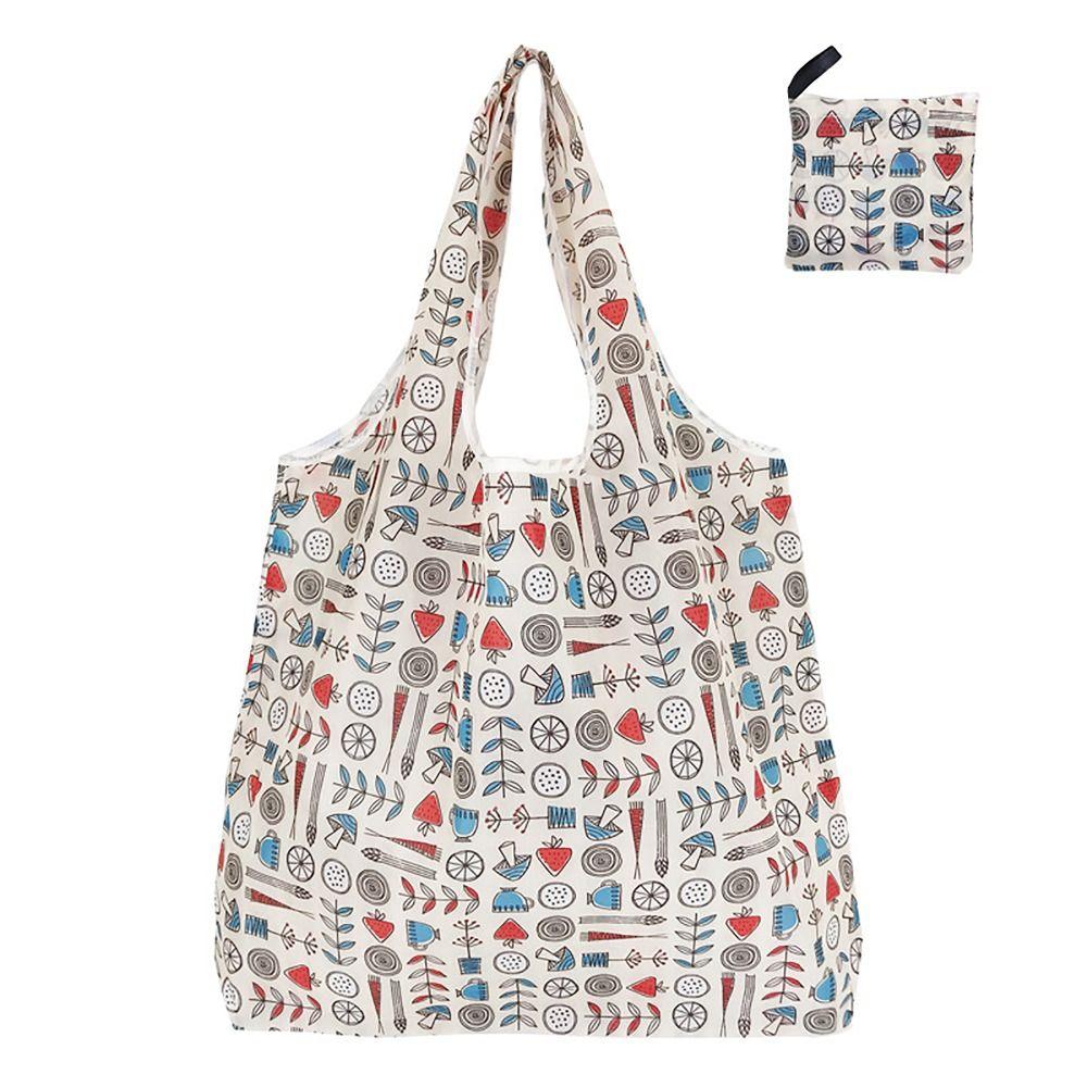 Washable Recycle Bag Eco-Friendly Tote Pouch Reusable Shopping Bag Indoor Outdoor
