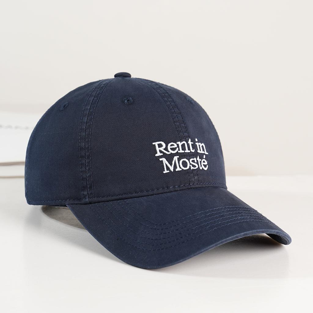 Fashion Hat summer big-headed letter embroidered baseball cap, soft-top face-enhancing duckbill cap, men's Korean versatile sunshade hat