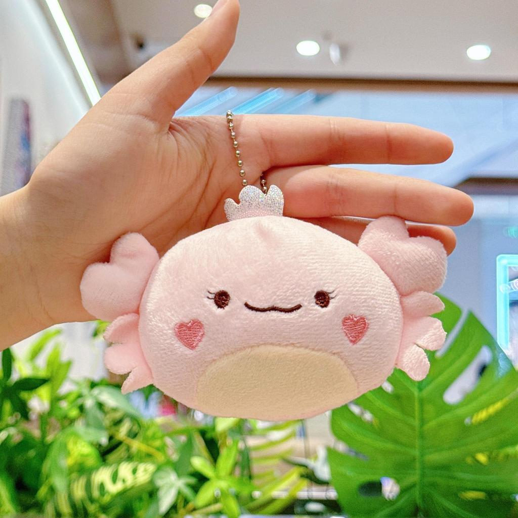 Мультяшный плюшевый брелок-краб - Морское животное, украшение для рюкзака