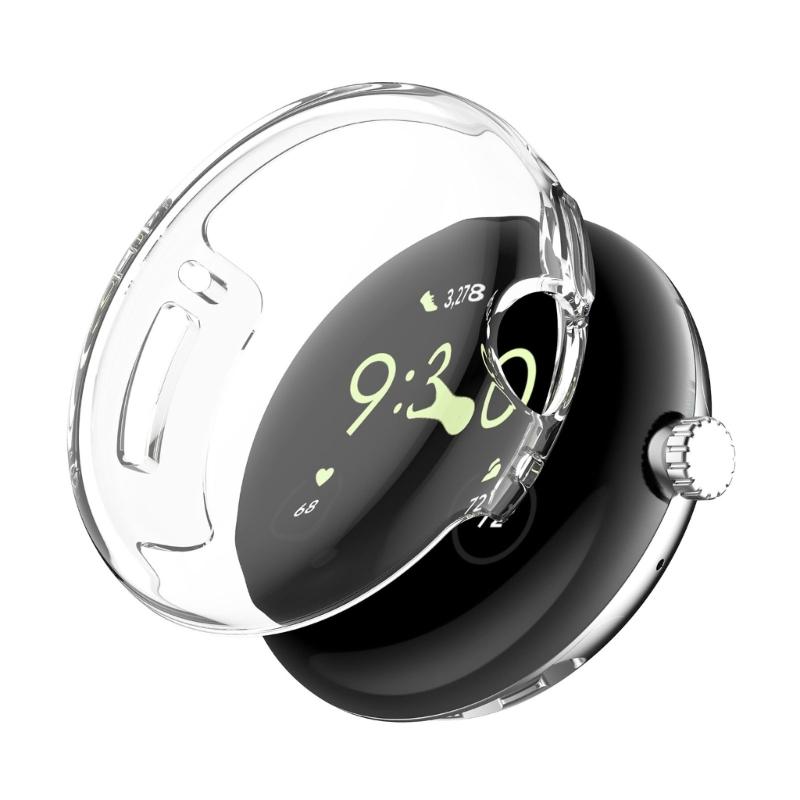Противоударный чехол-бампер из ТПУ для Pixel Watch 2, защитная крышка, устойчивый к царапинам корпус
