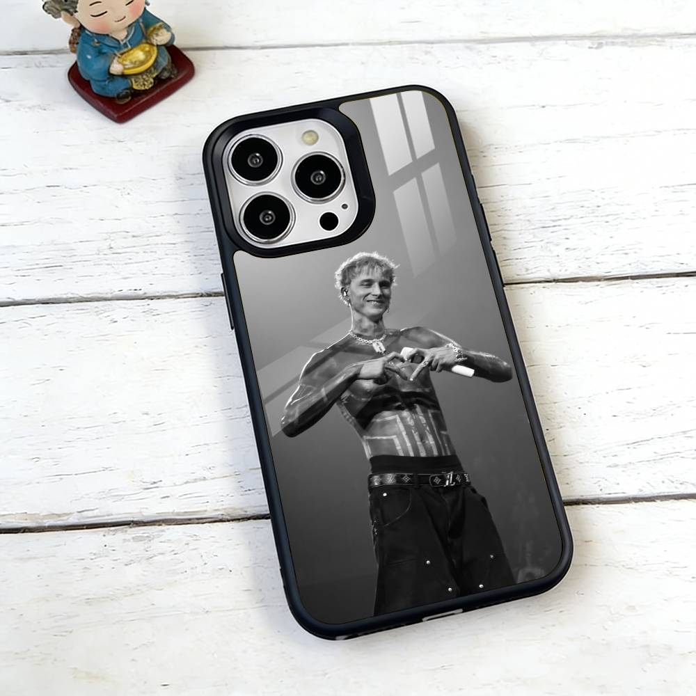 Чехол для телефона MGK Machine Gun K-Kelly для iPhone17,16,15,14,13,12,11 Plus,Pro Магнитный Для Magsafe Беспроводной Зарядки