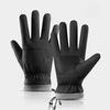New Warm Gloves for Men  Winter with Added Fleece and Thickened Anti Slip Outdoor Skiing and Cycling Windproof Gloves for Women