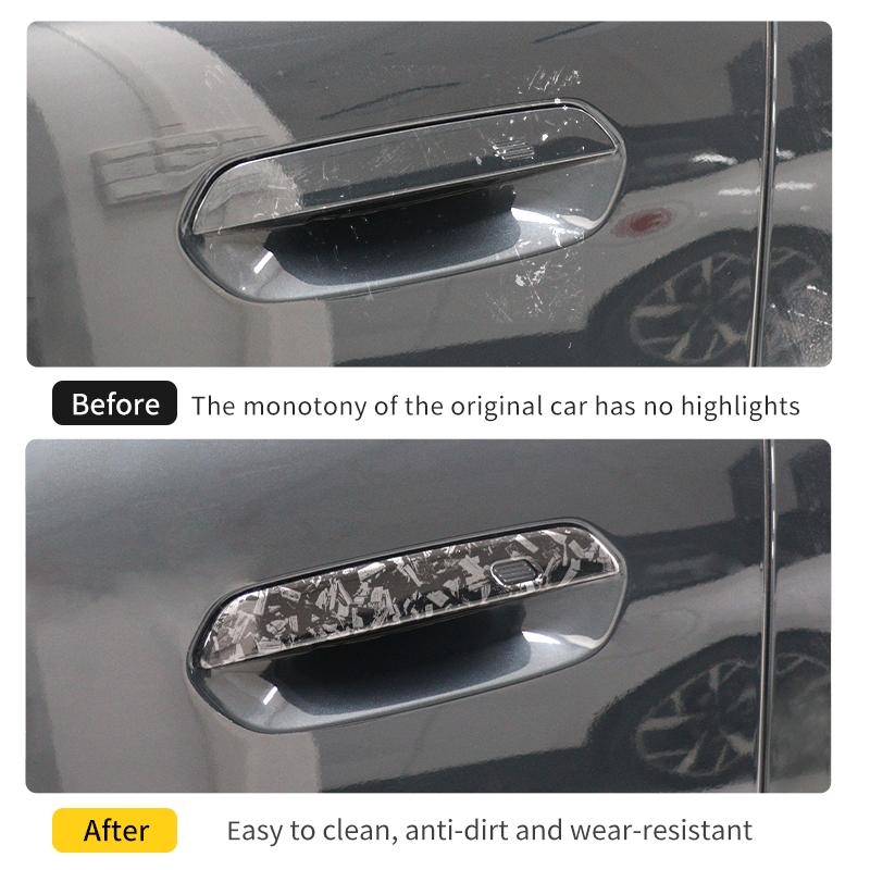 Car Door Handle Sticker Exterior Trim Cover For Mini Countryman U25 2024 2025 ABS Car Exterior Door Handle Bowl Decorative Shell