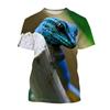 Reptile Gecko 3D Print T Shirt Men Summer Round Neck T-shirt Graphics Short Sleeve Oversized Pullover Fashion Tee Tops Clothing