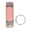 USB Flash Drive with Keychain Metal U Disk Waterproof High Speed 3.0 Type C Micro USB 3 In 1 64GB