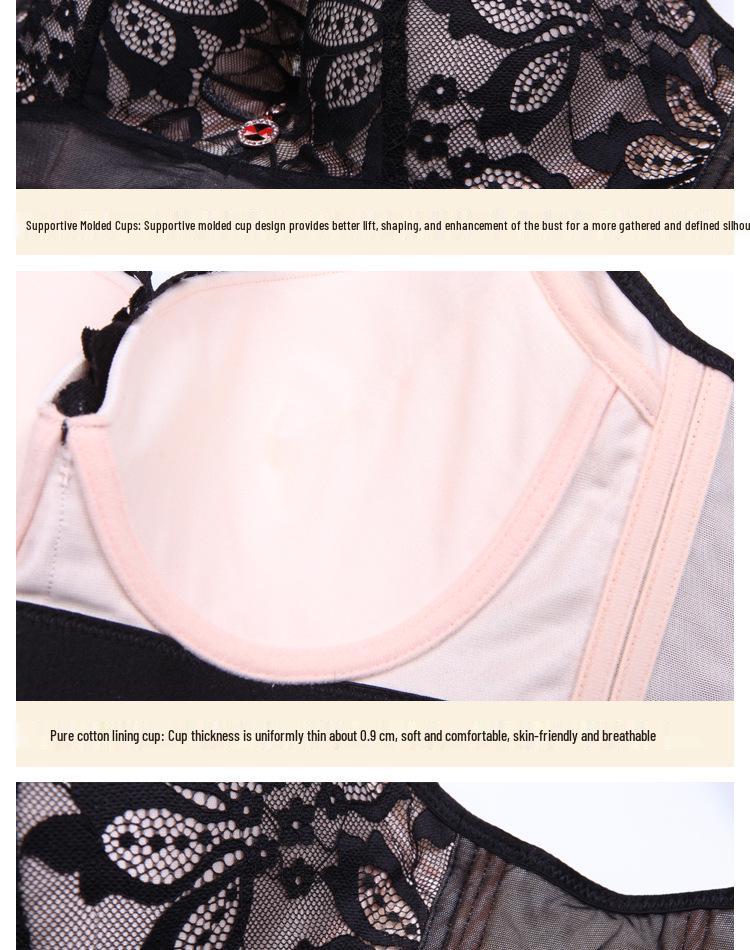 Регулируемый бюстгальтер больших размеров с полной чашкой и боковой поддержкой