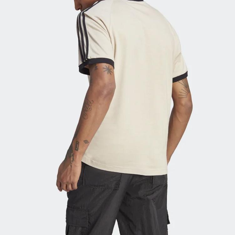 adidas Оригинал ADICOLOR CLASSICS Футболка с 3 полосками Мужская Бежевая IM2079