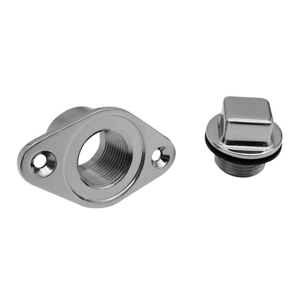 Модернизированная сливная пробка для лодки, полированная нержавеющая сталь 316, сливная пробка для трюма, заглушка для замены корпуса морской лодки