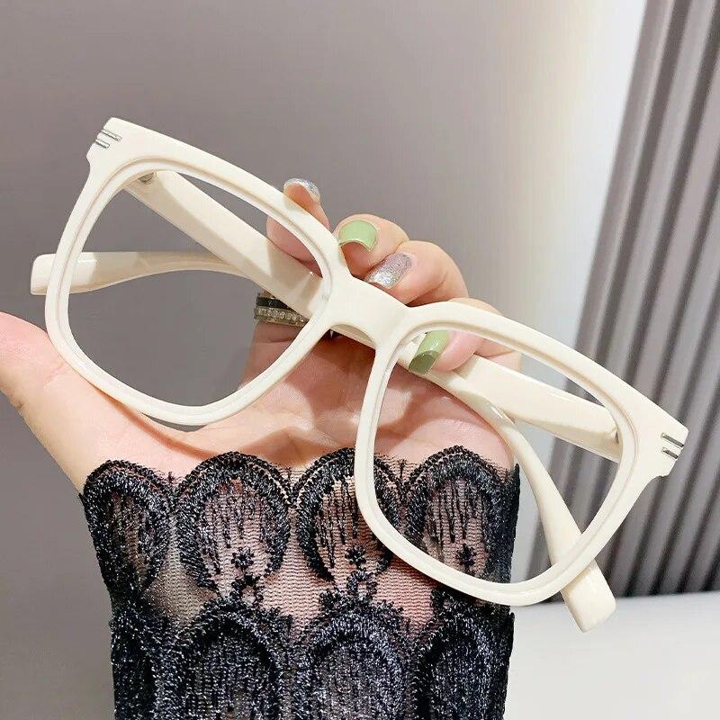Модные большие оптические очки для очков женские женские большие очки для компьютера с защитой от синего света модные большие очки