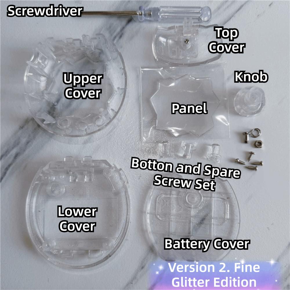 Colorful Shell Replacement Premium Hard Shell Transparent Shell Modification Crystal for Tamagotchi Paradise