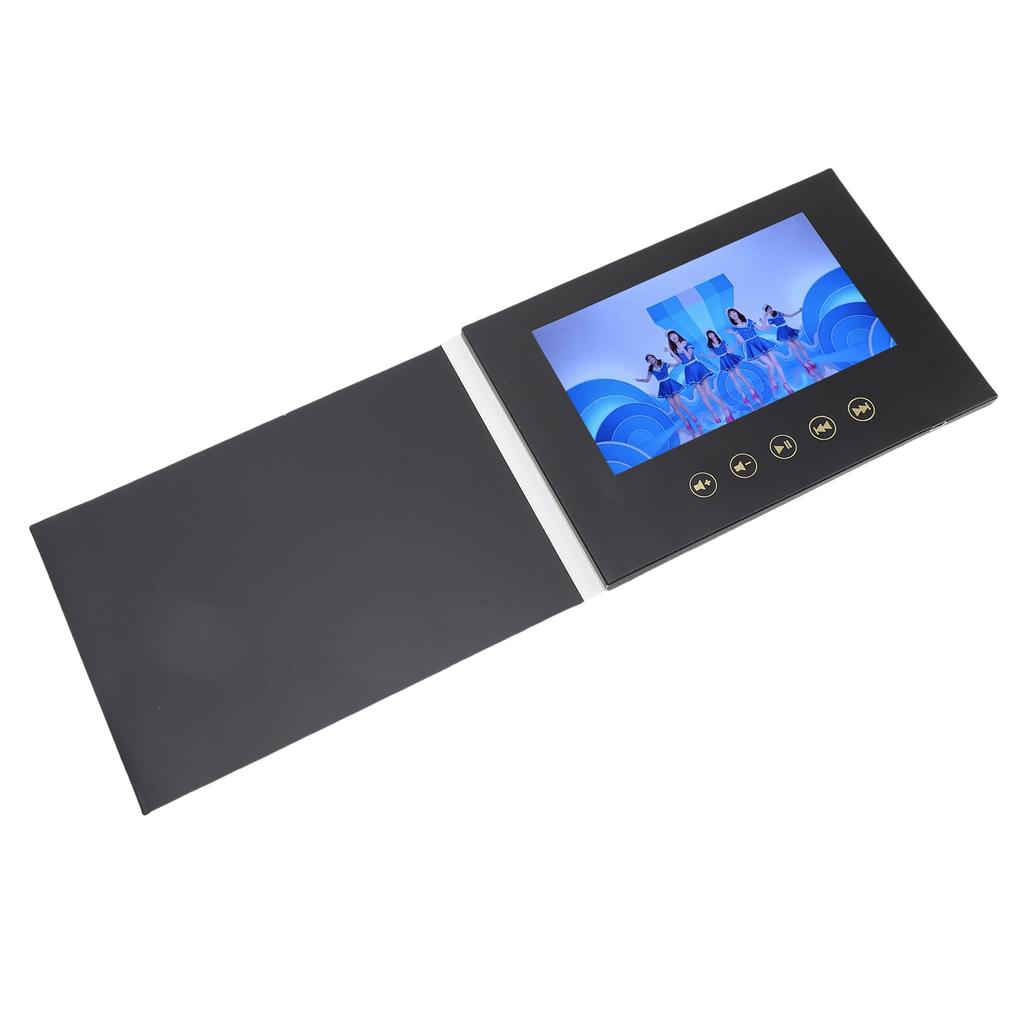 Video Greeting Card 7in HD Digital Brochure for Marketing with Type C Port 128M Memory Rechargeable Battery