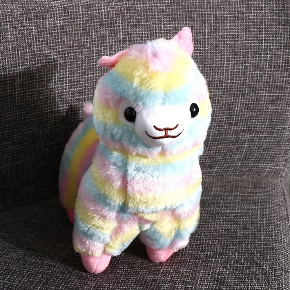 Gift Toy Doll Gift Alpaca Plush Doll Stuffed Plush Toys Colorful Alpaca Doll Home Soft Toys
