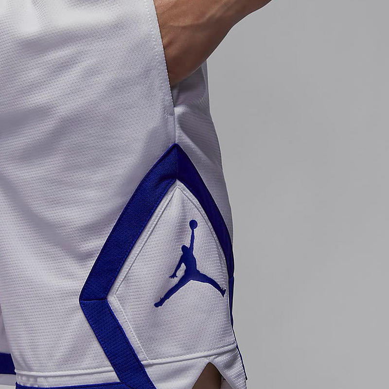 Jordan Спортивные повседневные шорты с цветным логотипом и завязками на шнурке, быстросохнущие, женские, белые FB4589-100