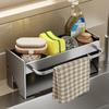 Kitchen Sink Stand Sponge Holder Dish Drainer Organizers Storage Accessories Shelf Storage Organizer Dish Drying Rack Gadgets