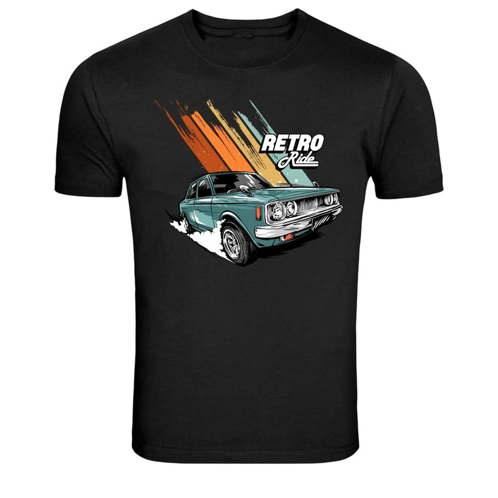 Retro Ride Classic Vintage Car Graphic T Shirt Retro Auto Tee