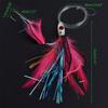 Fishing Tackle Tied Up Saltwater Octopus Bait Long Tail  Squid Skirt Feather Lure String Hook