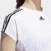 adidas 3S Tie Tee Training Полосатая футболка с коротким рукавом Женская футболка белая DX7529