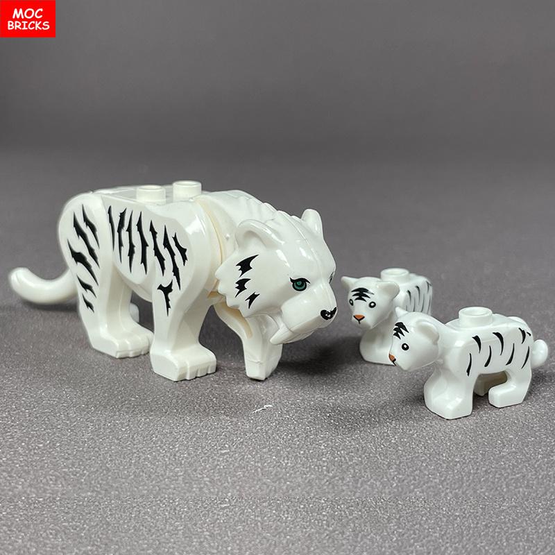 Кирпичики MOC Джунгли Подлесок Лесное животное Обезьяна Коза Жираф Птица Ночная сова Аксессуары Строительные блоки Игрушки-друзья Подарки