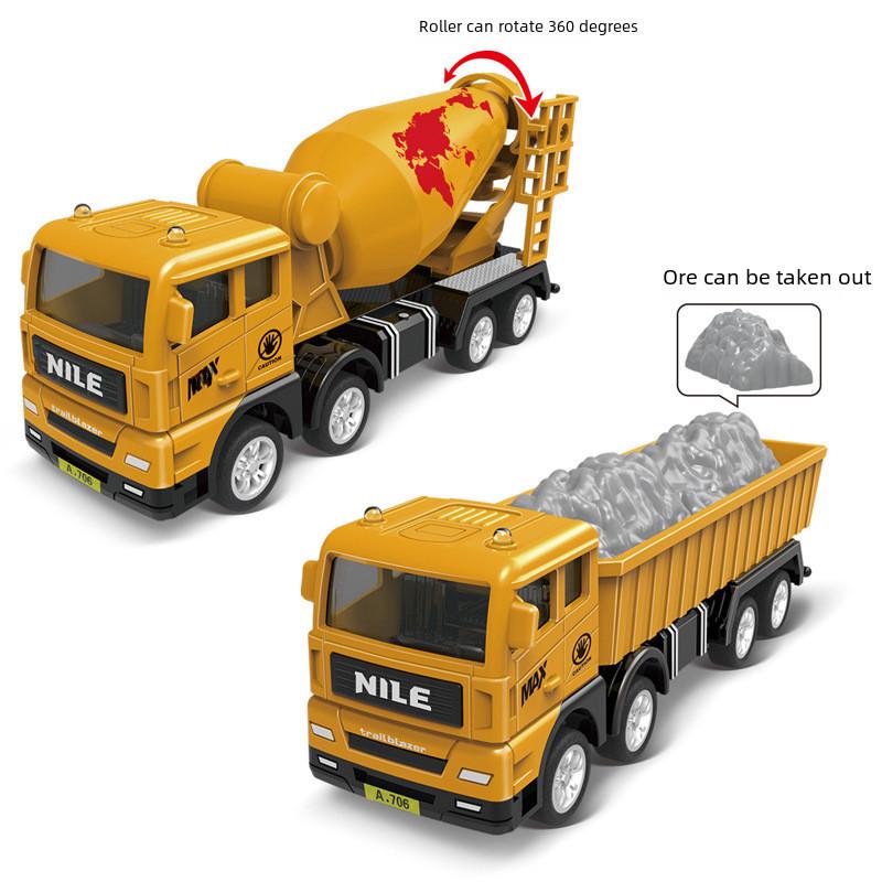 Kids Engineering Vehicle Model With Pullback And Interactive Features For Early Education