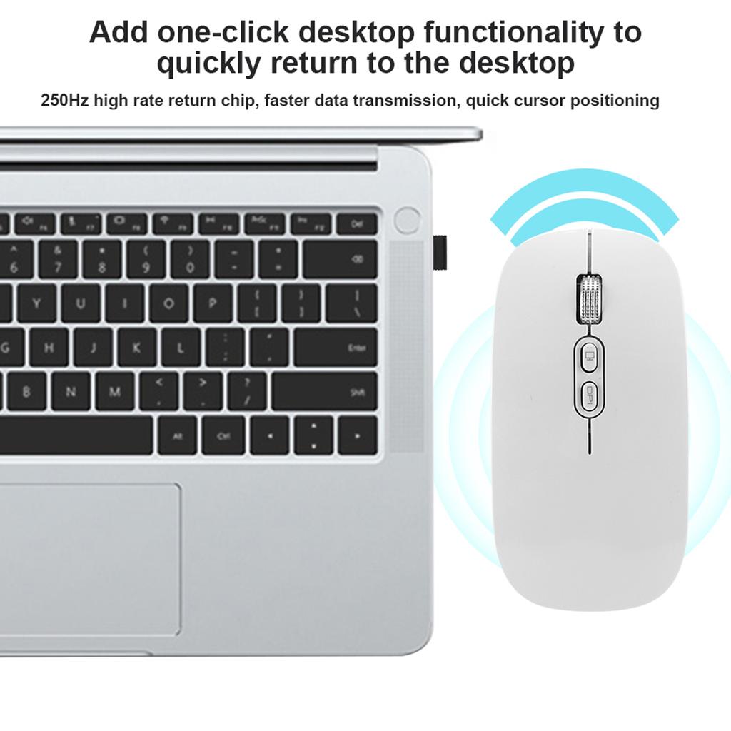 2.4Ghz Wireless Rechargble Mouse Ergonomic Computer Optical Mice for