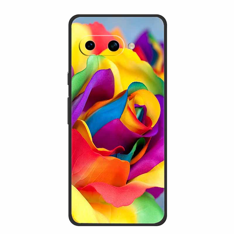 Для Google Pixel 9a Задняя крышка Чехол Ударопрочный Черный Силикон Мягкий ТПУ Чехлы для телефона Для Google Pixel 9a Чехол 9 A 6.3" Funda Capas