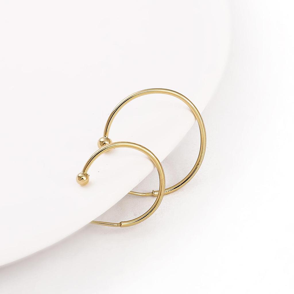 Медные полукруглые серьги с имитацией обожженной иглы C-образной формы для изготовления ювелирных изделий своими руками, аксессуары для рукоделия