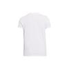 Under Armour Letter Logo Print Round Neck Pullover Short Sleeve T-Shirt Women T-Shirts White 1383648-100
