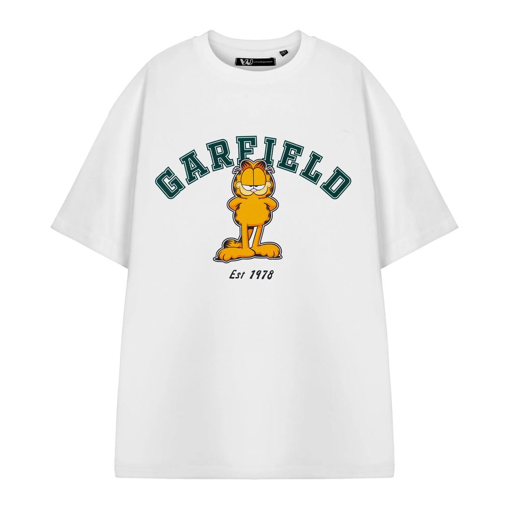 Футболка с короткими рукавами Garfield Unisex Adult Collegiate