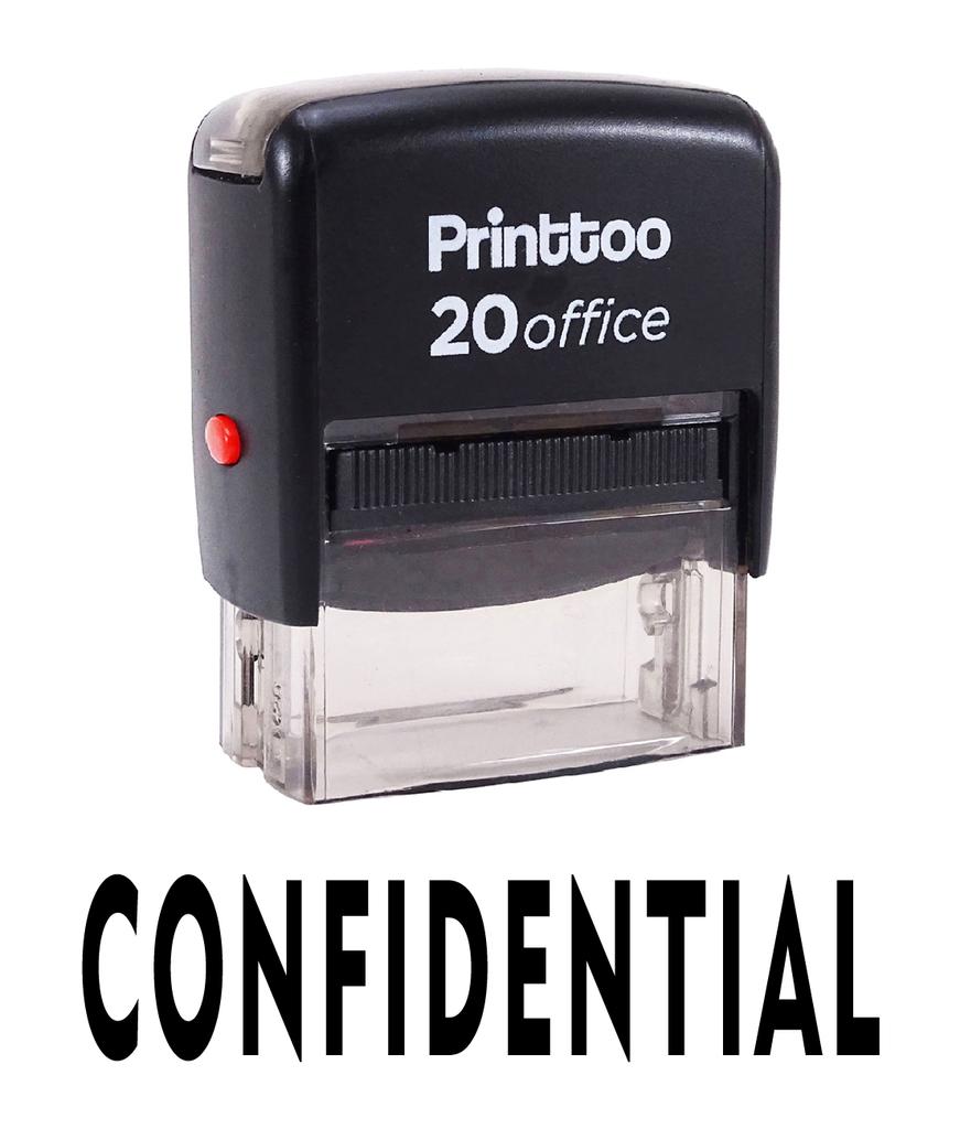 Printtoo КОНФИДЕНЦИАЛЬНО Самостоятельная печать резиновой печатью Офисные канцелярские товары на заказ