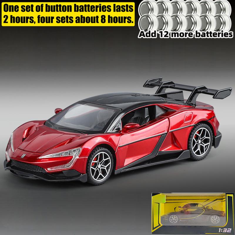 1/32 BYD Look Up U9 Pure Electric Performance Supercar Alloy Diecast Model Car Home Trendy Toys Collections Hobby Display Friend