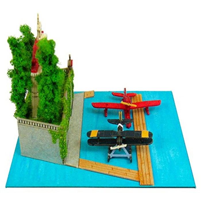 Sankei Studio Ghibli mini Porco Rosso Adriano and Seaplane Non-Scale Papercraft MP07-21