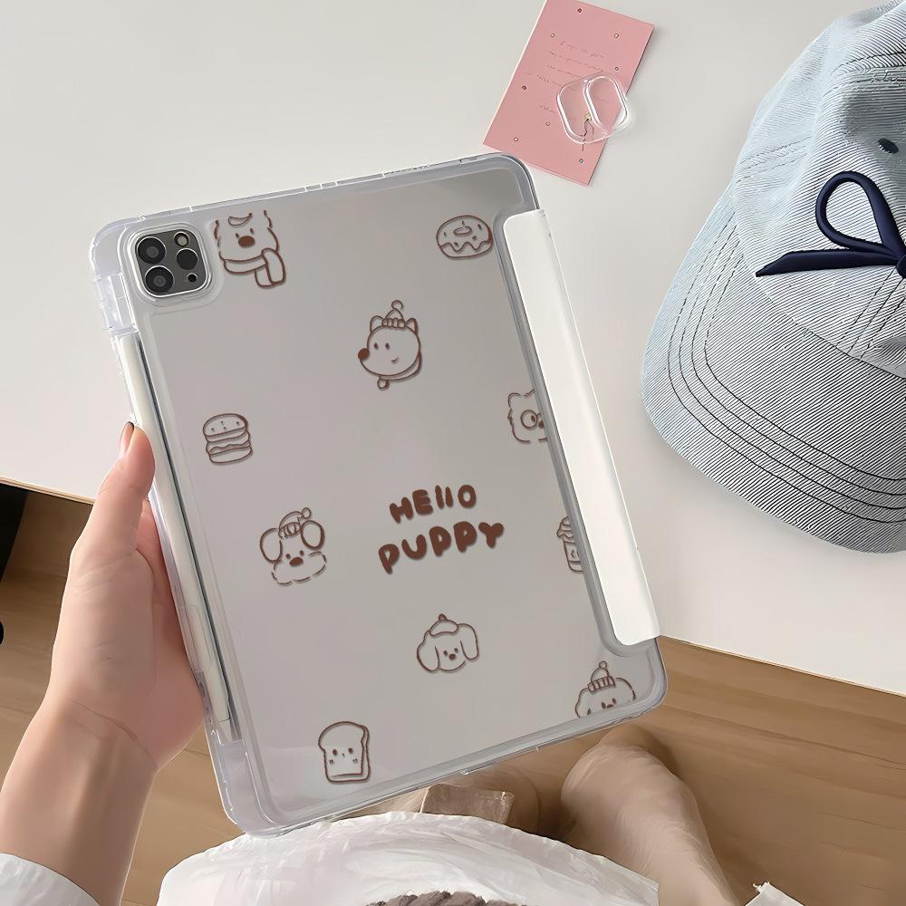 Ретро-животные подходят для наклейки с Y-образным складным краем для iPad 11 дюймов, защитного чехла для планшета с держателем для стилуса, iPad Pro 13 дюймов, поколение волос.