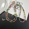 Pvc Mobile Phone Chain With Colorful Beaded Pendant For Women And Men