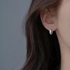 Новые серьги-кольца из стерлингового серебра 925 пробы Круглые Серьги с Классным Шармом Простой Стиль Красивые Украшения для Женщин Подарок на День Рождения