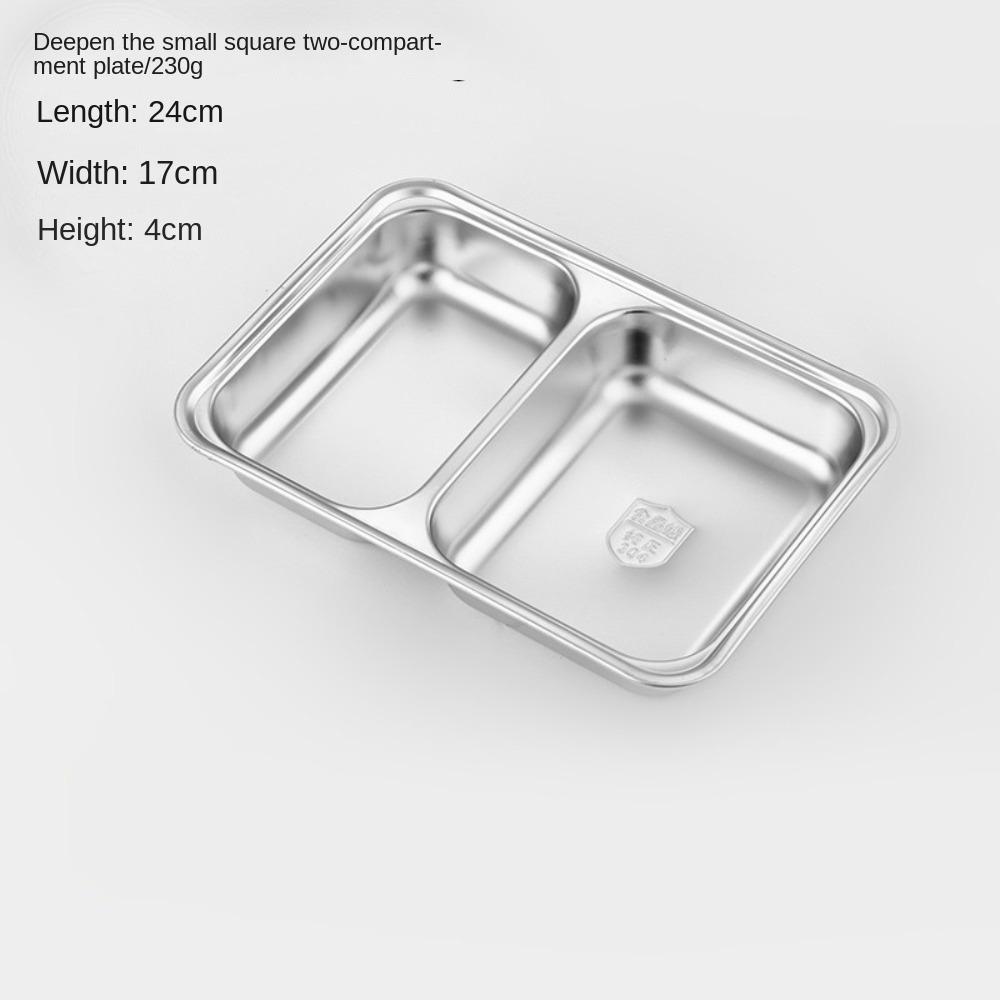 Thickened Fast Food Plate Stackable Lunch Container Tray Rectangular Breakfast Plate  Restaurant
