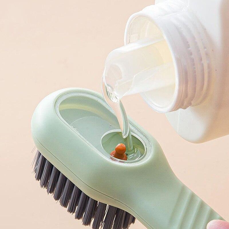 Multifunctional Soft-bristled Shoe Brush Shoe Brush Long Handle Brush Clothes Brush Shoe Clothing Board Brushes Cleaning Tool
