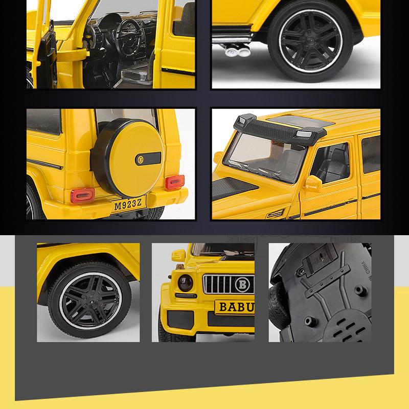 Масштаб 1/24 Benz G65, литая под давлением модель автомобиля, игрушечный автомобиль с откатным механизмом, звуком и светом для детей, коллекция подарков для мальчиков и девочек