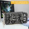 Видеокарта RX580 с двумя вентиляторами охлаждения, 8 ГБ GDDR5, 256-битная, совместимая с DP/HDMI, игровая видеокарта для настольного ПК, компьютерные аксессуары