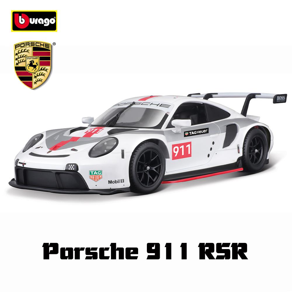 AABKO1 Bburago 1:24 Porsche 911 GT3 Taycan Turbo S 718 Boxster simulation alloy car model crafts decoration collection toy tools gift