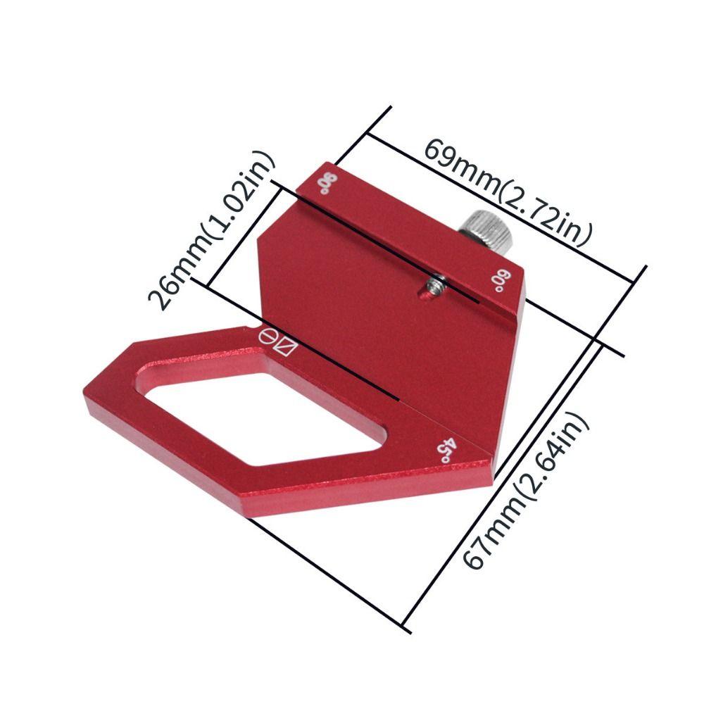 High Precision Positioning Block Aluminum Alloy 45/60/90 Degree Angle Scriber Furniture Making