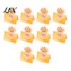 Paper Greeting Card 10Pcs 3D Bouquet Card, Thank You Best Wishes Flower Folding Floral Note for Mother's Day Father's Birthday Kit