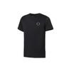 Li Ning Reflective Logo Pattern Round Neck Short Sleeve T-Shirt Men Tops Black ATSS019-2