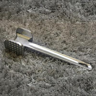 Тендерайзер для мяса, молоток 19 см, бытовой алюминиевый сплав, металлический молоток для стейка, кухонный инструмент, сверхмощный, прочный, двусторонний тендерайзер