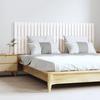 824859 vidaXL Wall-mounted Headboard White 166x3x60 Cm Solid Pine Wood