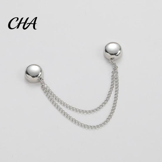 No Sew Hem Clips Magnetic Trouser Leg with Chain, Reusable Adjustable Alloy Fasteners, Invisible Garment Fixers Damage Buckle for T-shirt And
