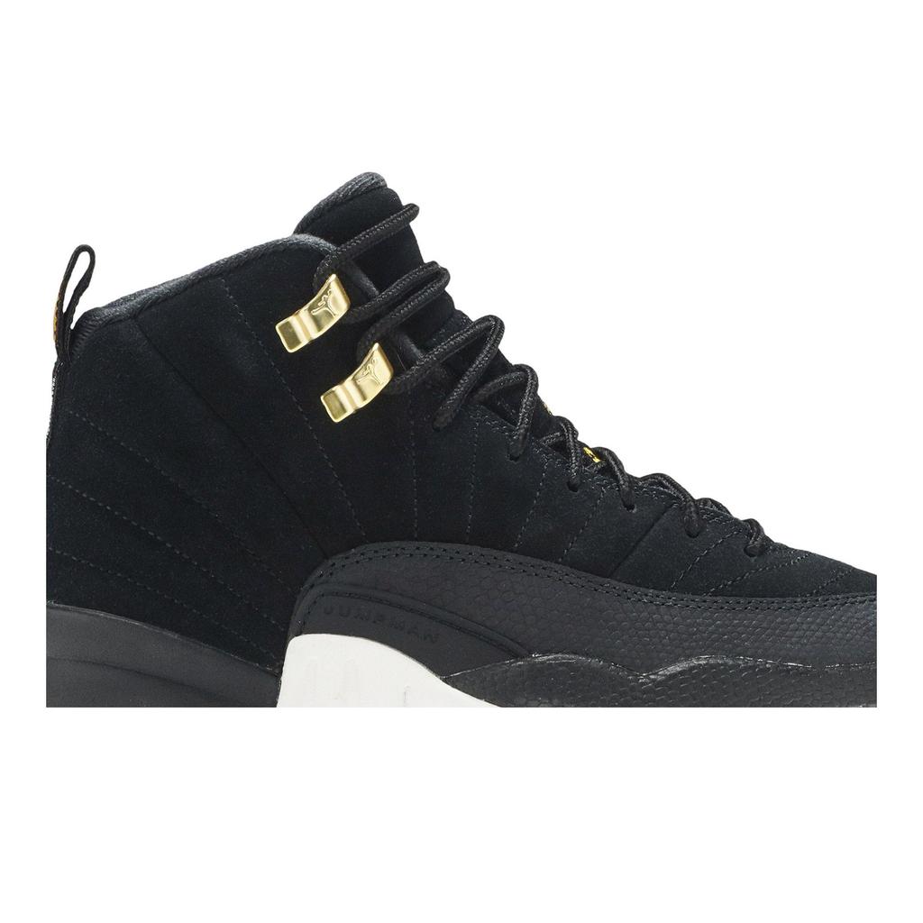 Air Jordan 12 Retro для школьников 'Reverse Taxi' (унисекс) Черные / Черные / Белые / Желтые Детские Баскетбольные Кроссовки 153265 017