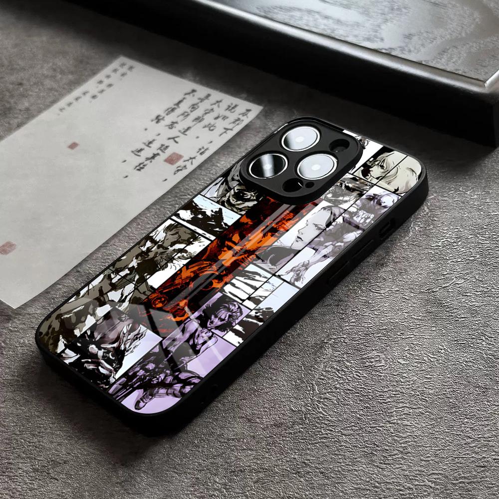 Чехол для телефона Metal Gear Solid для iPhone 16 Pro Max 15 Plus 14 Pro 12 11 13 Mini X XR XS Max 8 7 Plus SE Стеклянная крышка