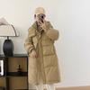 Women's Autumn And Winter Mid Length Down Jacket Loose Thickened White Duck Down Coat