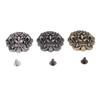 3 Set Dragon Pattern Metal Buttons Vintage Metallic Retro Clothing Buttons for Handcraft